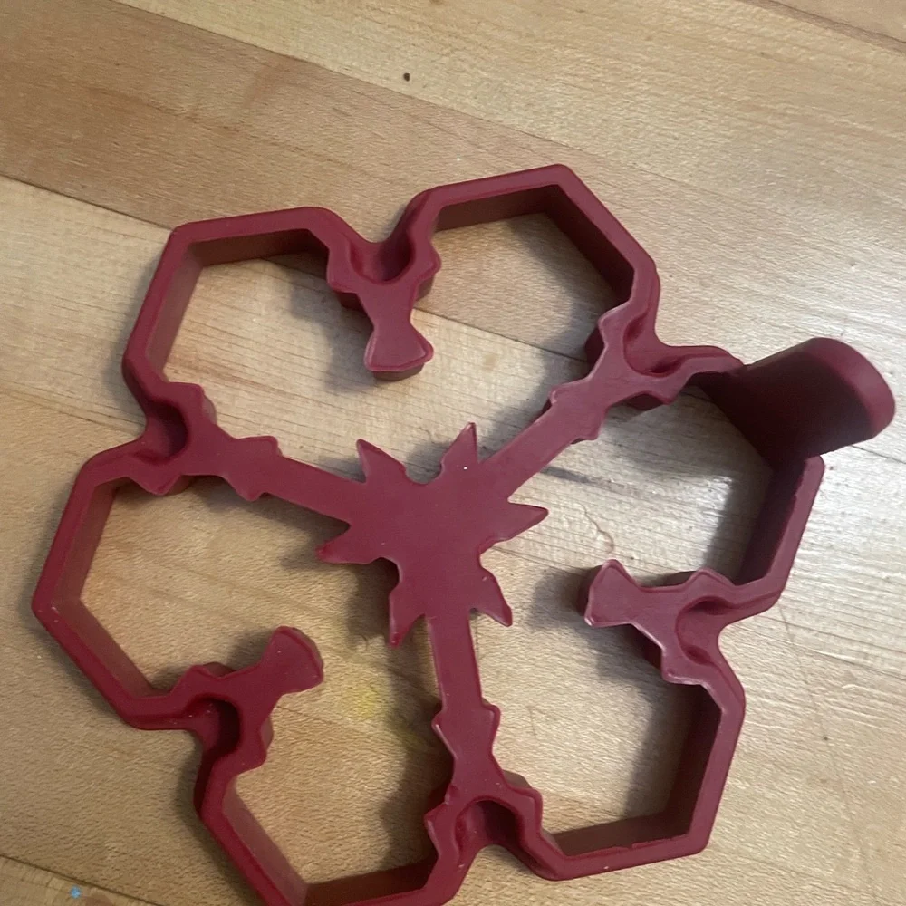 Williams Sonoma Red and Black Cookie Cutters/Pancake Molds
